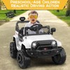 12V Kids Ride On Truck, Electric Play Car Ride-On Toy with Parent Remote Control, 3 Speeds, 4 Tires Suspension, LED Lights - 4 of 4