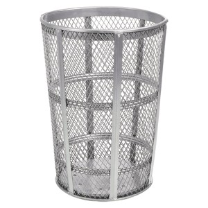 Steel Mesh Corrosion Resistant Trash Can, 48 gal, Silver - 1 of 1