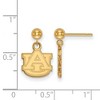 Black Bow Jewelry 14k Yellow Gold Plated Sterling Silver Auburn Tigers NCAA Dangle Earrings - 2 of 3