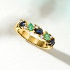 Ross-Simons 0.40 ct. t.w. Sapphire and .20 ct. t.w. Emerald Ring With .10 ct. t.w. White Topaz in 18kt Gold Over Sterling - 4 of 4