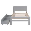 Cesicia Twin Size Platform Bed Frame with 2 Drawers - 4 of 4