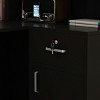 FUFU&GAGA Modern L-Shaped Solid + Manufactured Wood Reception Desk - image 4 of 4