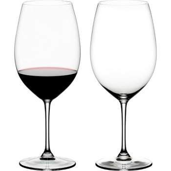 Riedel Vivant Merlot Stemless Red Wine Glasses 22.7/8 oz Crystal