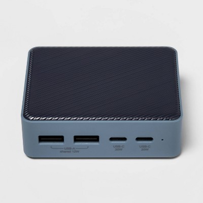heyday™ 4 Port USB Charging Hub - Dusk Blue