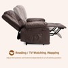 Oversized Power Lift Recliner Chair, Adjustable Reclining Chair with Massage and Heat, Faux PU Leather Massage Chair - 4 of 4