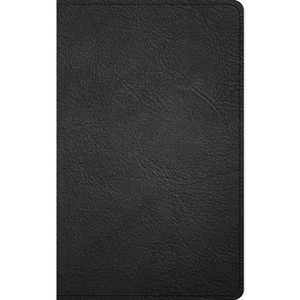 CSB Single-Column Personal Size Reference Bible, Holman Handcrafted Collection, Black Premium Goatskin - by  Csb Bibles by Holman (Leather Bound) - 1 of 1
