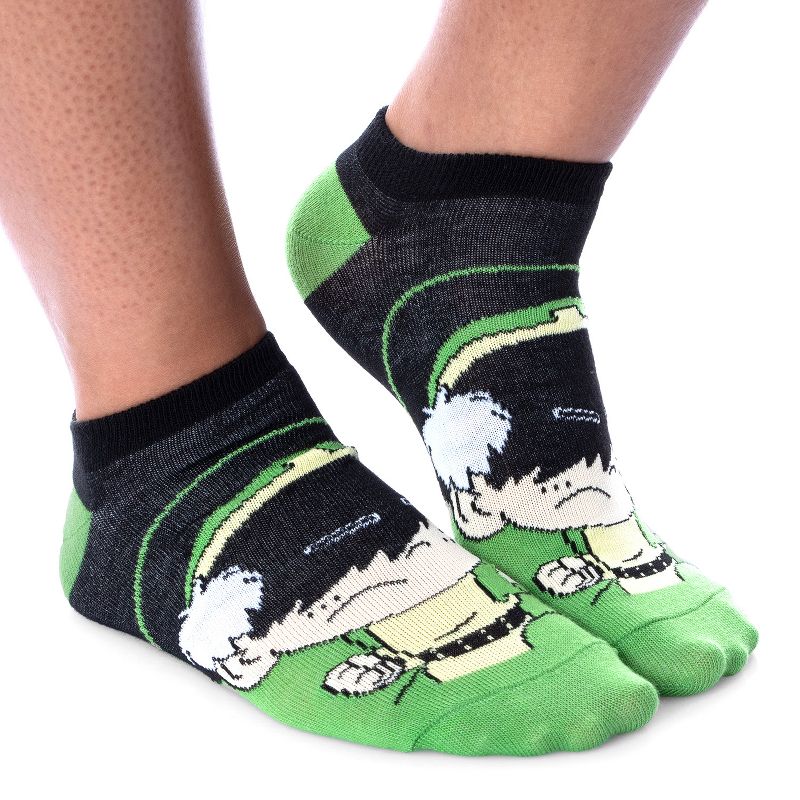 Nickelodeon Avatar The Last Airbender Chibi Character No-Show Ankle Socks 5 Pair Multicoloured, 5 of 7