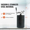 VEVOR Beer Growler Tap System, 170Oz 5L Mini Keg, 304 Stainless Steel Pressurized Beer Growler with Pressure Display, CO2 Regulator Faucet, Black - 4 of 4