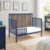 VYNXARIA 4-in-1 Convertible Crib Midnight Blue/Vintage Walnut - 2 of 4