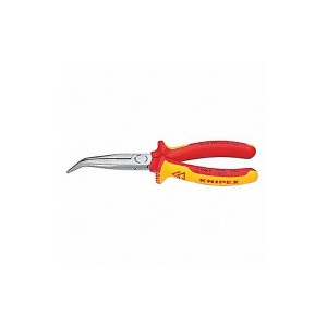 Knipex  Bent Long Nose Plier,8" L,Serrated 26 28 200 SBA - 1 of 1