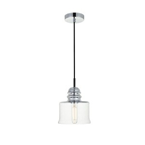 Elegant Lighting Wiley Collection Flush Mount D10in H8in Lt:4 Chrome Finish - 1 of 4