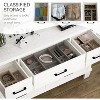 Modern 7-Drawer Wooden Dresser with Metal Handles: Bedroom & Living Room Clothes Storage Organizer - 4 of 4