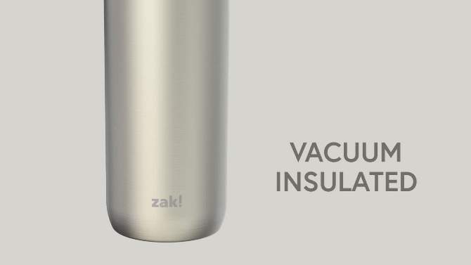 Zak Designs Harmony Encore 32oz Stainless Steel Double Wall Vacuum Chug Bottle, 2 of 12, play video
