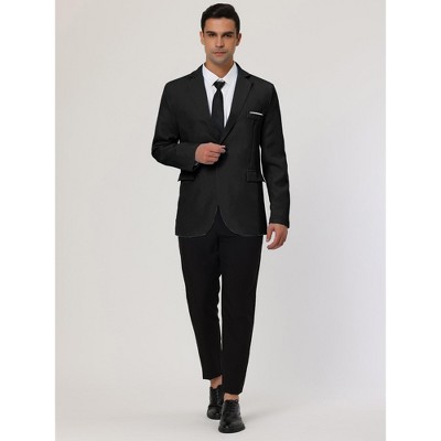 Мужские платья INSPIRE CHIC Men's Single Breasted One Button Dress Suit Jackets Blazer White XX-Large — фото 3