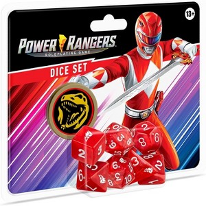 Power Rangers Roleplaying Game Red Dice Set, Official RPG Accessories for Fans - 1 of 4