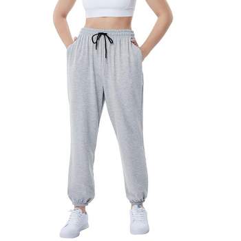 Womens Casual Baggy Sweatpants High Waisted Joggers Pants Athletic Lounge Trousers with Pockets