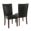 Set of 2 Parsons Dining Chair Faux Leather - Homepop - image 3 of 4