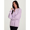 RBX Active Women's Sweatshirt, Elevated Athleisure Relaxed Fit Transitional Weight Henley Pullover - 4 of 4