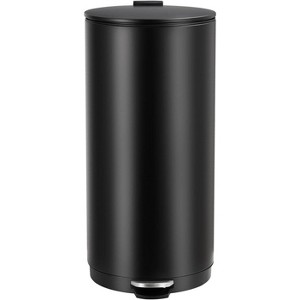 8 Gallon (30L) Round Trash Can with Soft Close Lid, Foot Pedal & Removable Inner Bucket, Modern Garbage Bin for Living Room, Office, Bathroom - 1 of 4