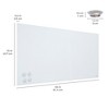 ECR4Kids MessageStor Magnetic Dry-Erase Glass Board with Magnets, 18in x 36in, 1 - 2 of 4