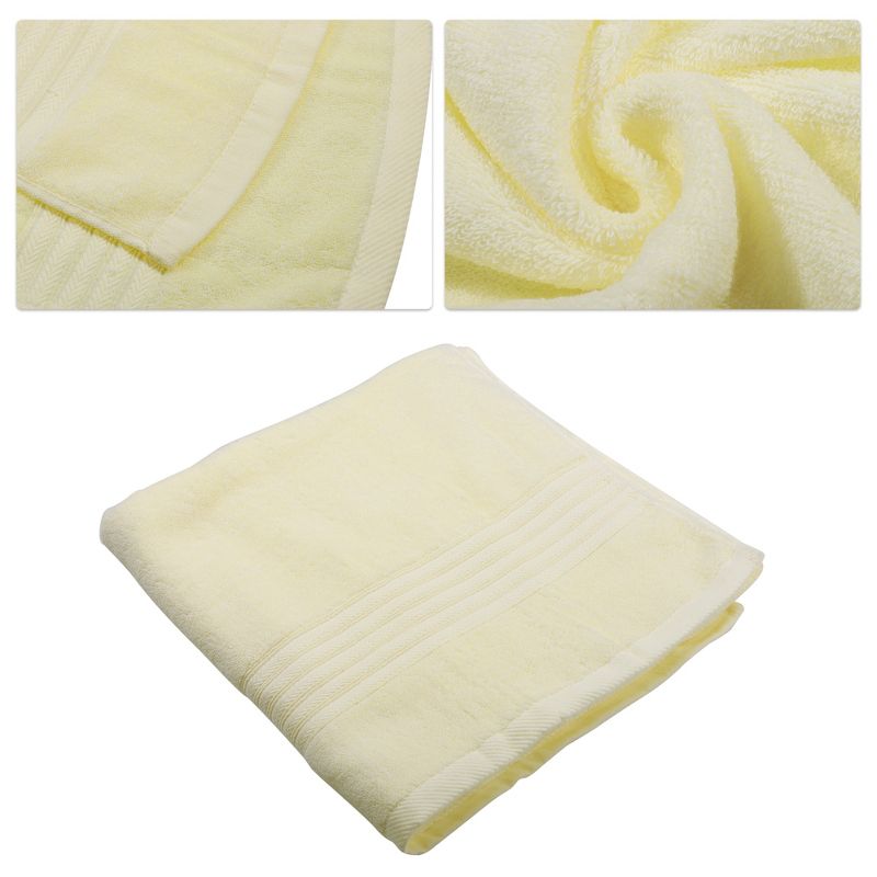 Unique Bargains Bathroom Classic Soft Absorbent Cotton Bath Towel 55.12"x27.17" 1 Pc, 3 of 7