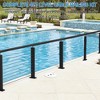 36 Inch Level Drilled Cable Railing Post Kit Includes Handrail, 2 Pack Black Posts and Wire Rope, Stainless Steel Cable Railing System Kit - 2 of 4