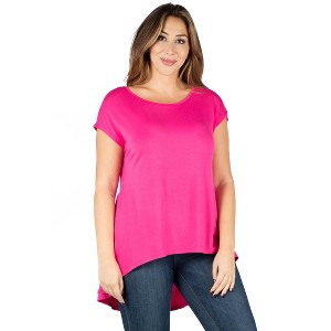 Plus Hi Lo Top - 24seven Comfort Apparel™ - 1 of 4