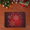 Unique Bargains Christmas Place Mats Linen Red White 13" x 17.7" 2 Pcs - 2 of 4