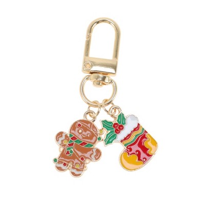 Unique Bargains Christmas Keychain Lobster Clasp Keychain Zinc Alloy 2.17"