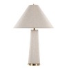 LumiSource Set of 2 Kona 28" Contemporary Table Lamp in Brass Metal and Natural Linen from Grandview - 2 of 4