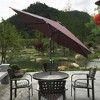Vynxaria 9FT Chocolate Patio Umbrella - Durable, Waterproof & Adjustable Shade Solution - 2 of 4
