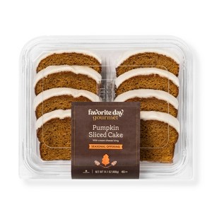 Iced Pumpkin Sliced Cakes - 14.1oz/8ct - Favorite Day™ - 1 of 4