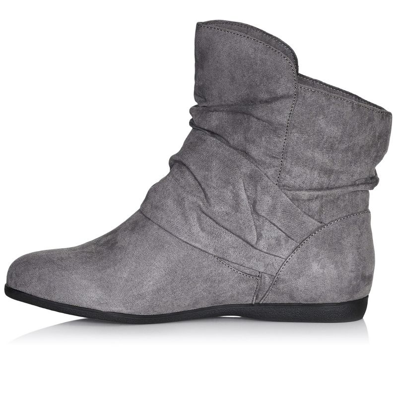 Women's WIDE FIT Serena Ankle Boot - gray| CLOUDWALKERS, 3 of 4
