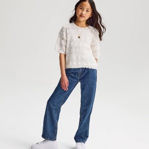 Jeans de tiro medio de pierna recta para niñas - Cat & Jack™