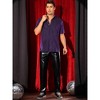 INSPIRE CHIC Men's Short Sleeve Point Collar Party Glitter Sheer Mesh Shirts - 2 of 4