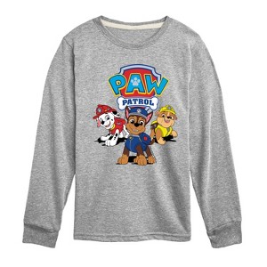 Boys' - Paw Patrol - Logo Group Long Sleeve Graphic T-Shirt - 1 of 4