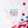 Simply Sage Market Freedom Stacked Short Sleeve Tee - 2XL - White - 3 of 4