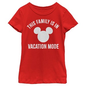 Girl's Mickey & Friends This Family Is In Vacation Mode T-Shirt - 1 of 4
