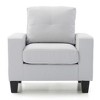 Upholstered Club Chair with Compact and Comfortable Seating for Living Room - 2 of 4