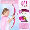 LED Kids Princess Archery Set with Cape, Headband & Butterfly Mask, 10 Suction Arrows - Outdoor Gift for Girls Ages 3-8 - 4 of 4