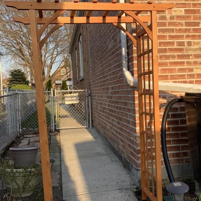 Sunnydaze Durable Wooden Arbor For Gardening, Walkways, And Wedding ...