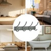 Unique Bargains Wall Mount Coat Rack with Hooks Used for Hanging Hat Towel Bathrooms - 3 of 4
