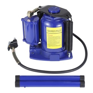 5-ton pneumatic jack with hand pump, heavy-duty car truck trailer repair jack, lift range 8.27" - 15.35" - 1 of 4
