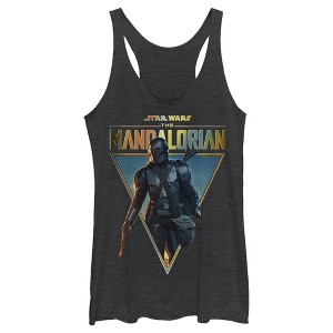 Women's Star Wars The Mandalorian Clan of Two Racerback Tank Top - 1 of 4