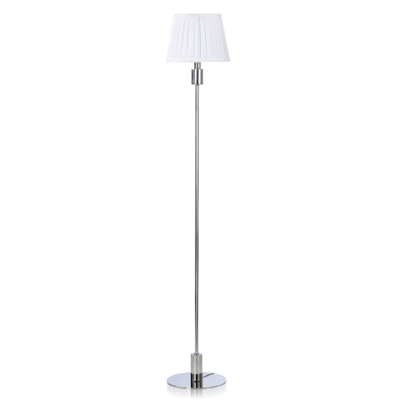 Dann Foley Lifestyle Floor Lamp with Shade Silver/White - StyleCraft, 1 of 5