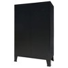vidaXL Wardrobe Black Sheet Metal Medium Adjustable Shelves - 3 of 4