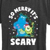 Women's - Monsters, Inc. - So Merry Its Scary Short Sleeve Graphic T-Shirt - 2 of 4