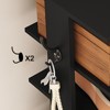 Tree City - 62'' Tall 10-Tier Slim Shoe Rack with Side Hooks for Entryway, Bedroom & Closet ¨C Holds 10¨C20 Pairs - 3 of 4