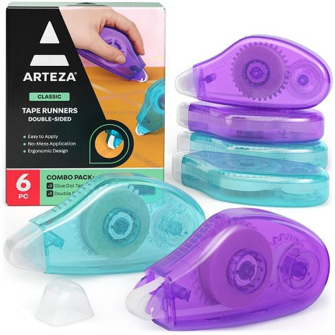 Arteza Tape Runner (3 Glue Dots, 3 Straight Tape), 8mmx7m - 6 Pack : Target