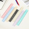 Unique Bargains Aluminum Alloy Rulers with Centimeters Millimeters Inches and Conversion Table 2 Pcs - 3 of 4